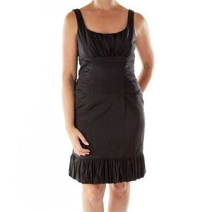 Betsy & Adam Black Sleeveless Puffy Dress